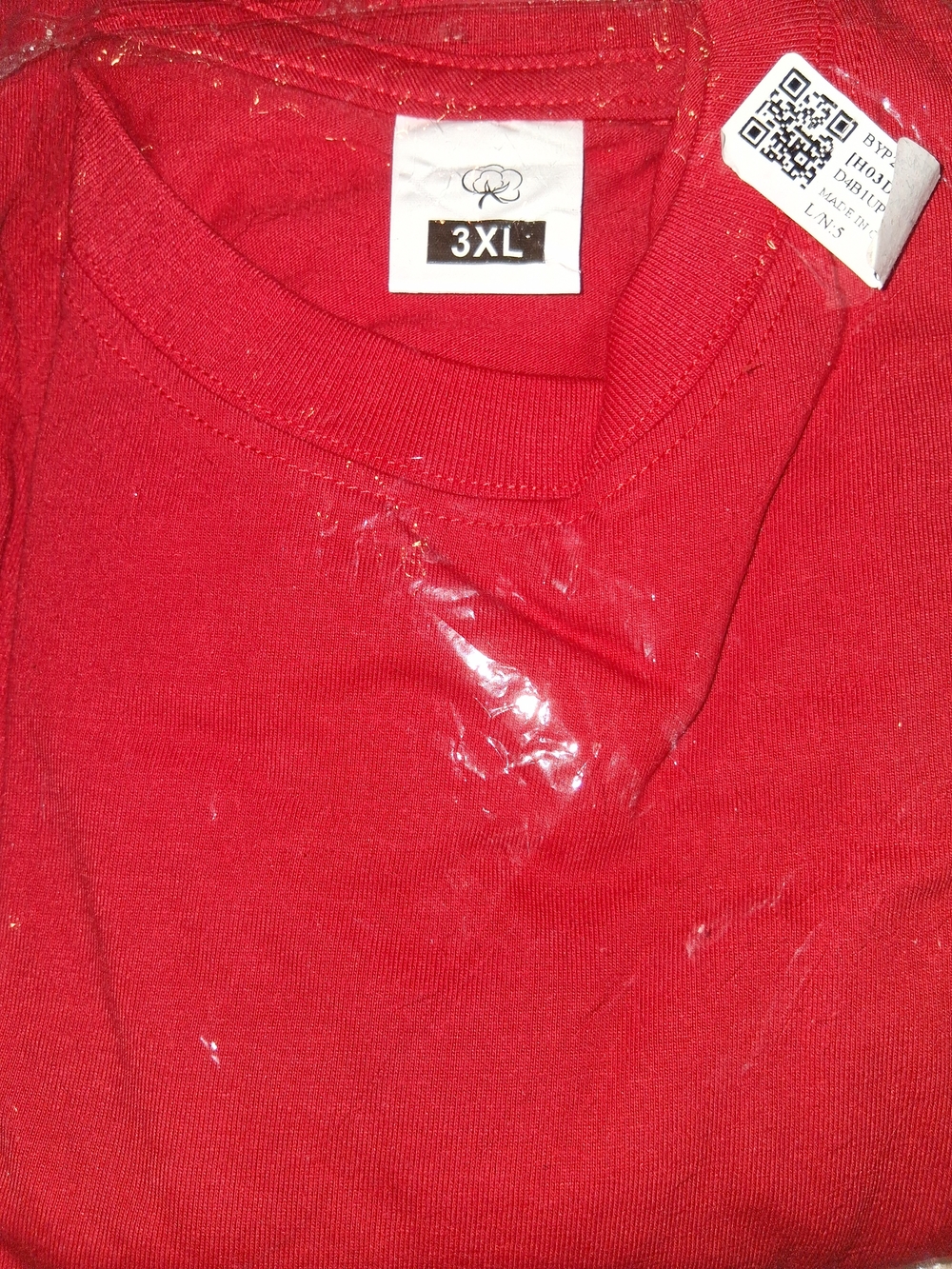 Women's Red Crew Neck Shirt - 3XL